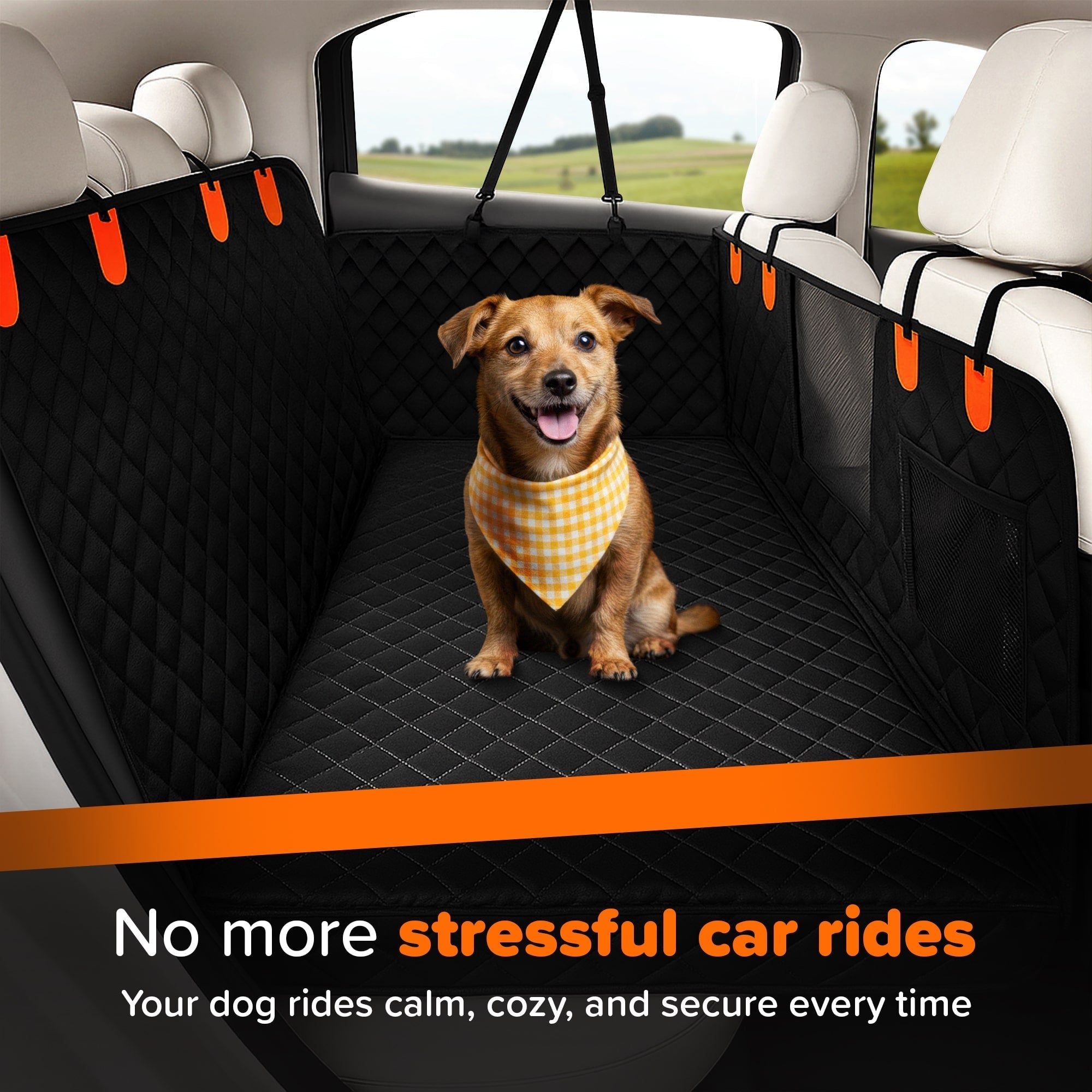 RuffRider™ Hard Bottom Dog Car Seat Protector - PetOhPets