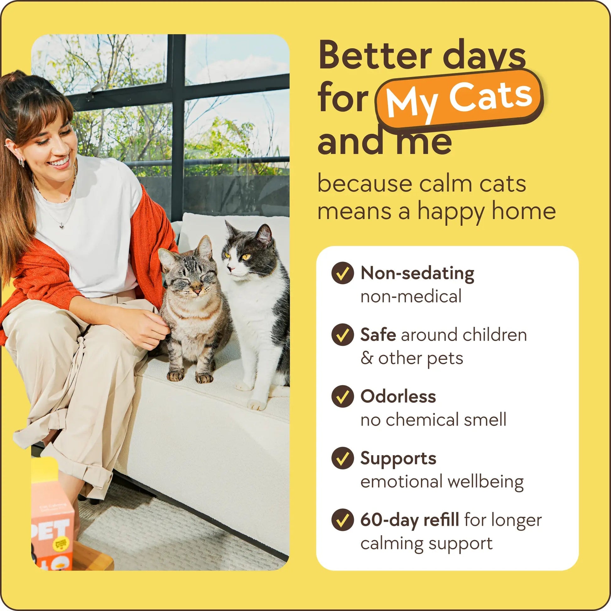 TheraPetMD Cat Calming Diffuser 60 Day Refill Included - PetOhPets