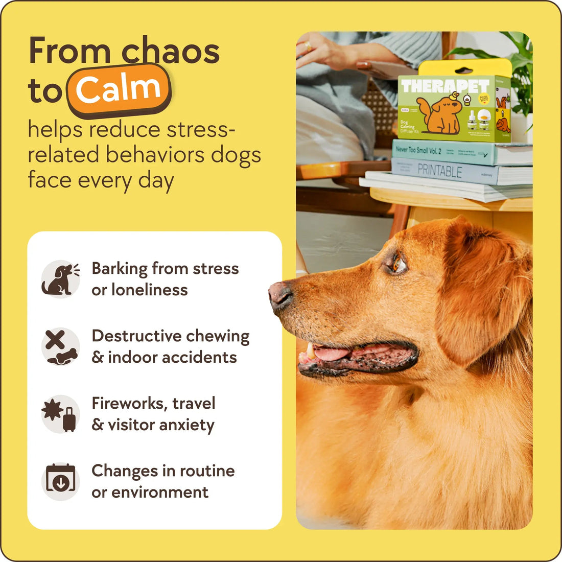 TheraPetMD Dog Calming Diffuser – 60 Day Supply with Refill - PetOhPets