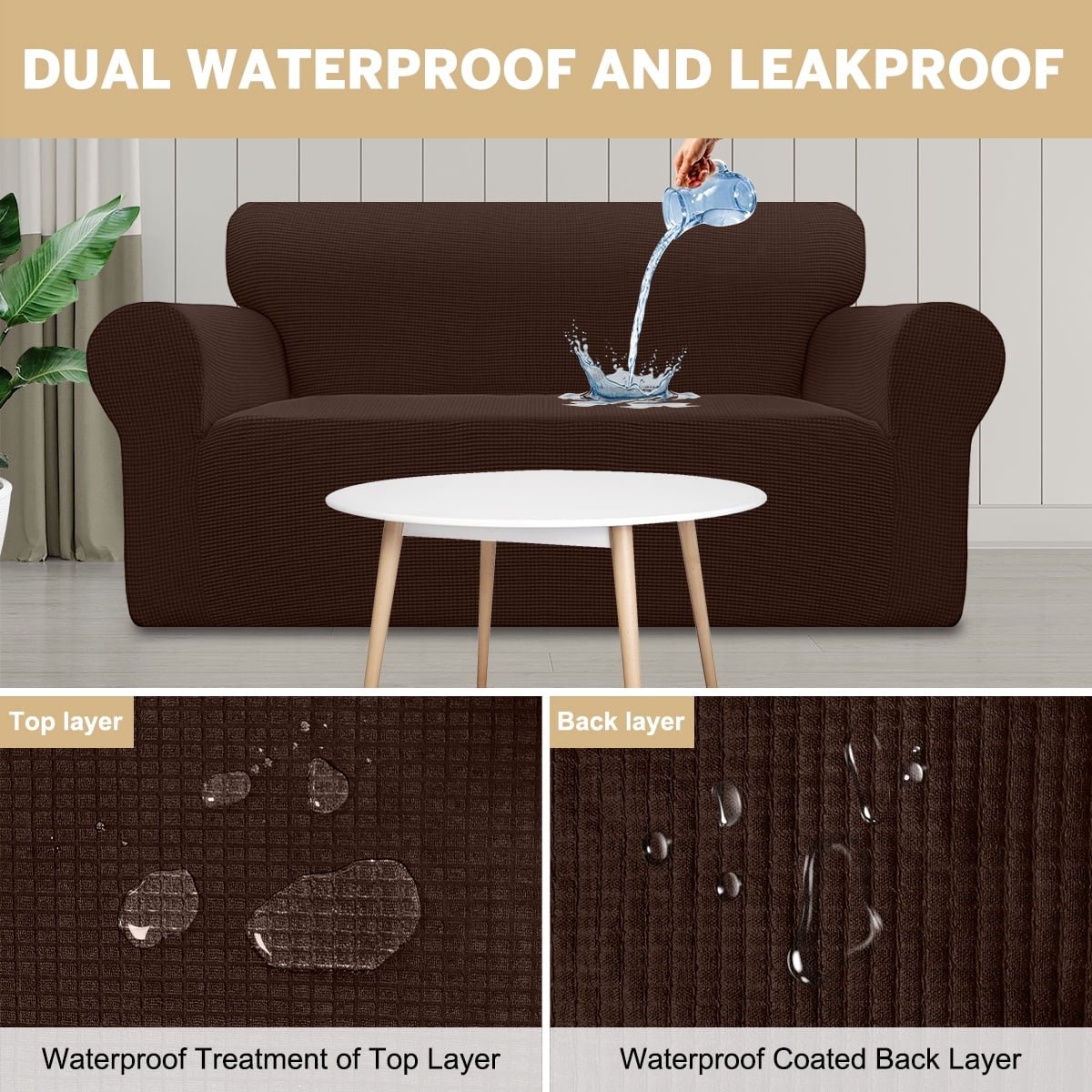 Waterproof Coffee Sofa Cover - PetOhPets