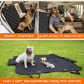 Waterproof Dog Car Seat Cover – Non - Slip Back Seat Protector with Seat Belts for Cars, Trucks & SUVs - PetOhPets