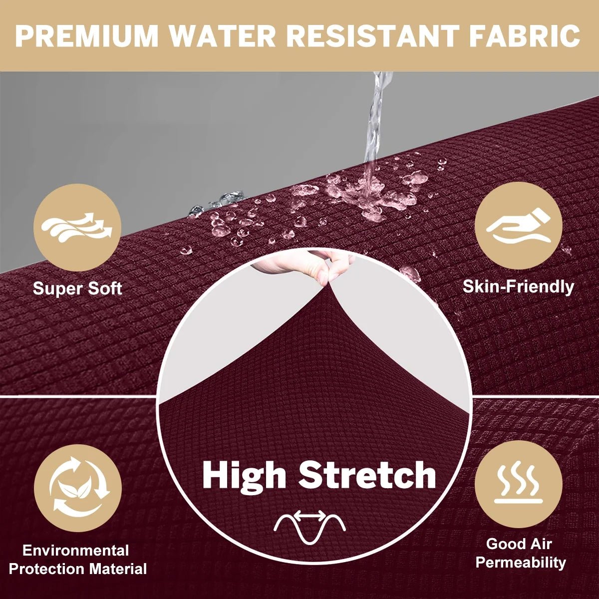 Waterproof Wine Sofa Cover - PetOhPets