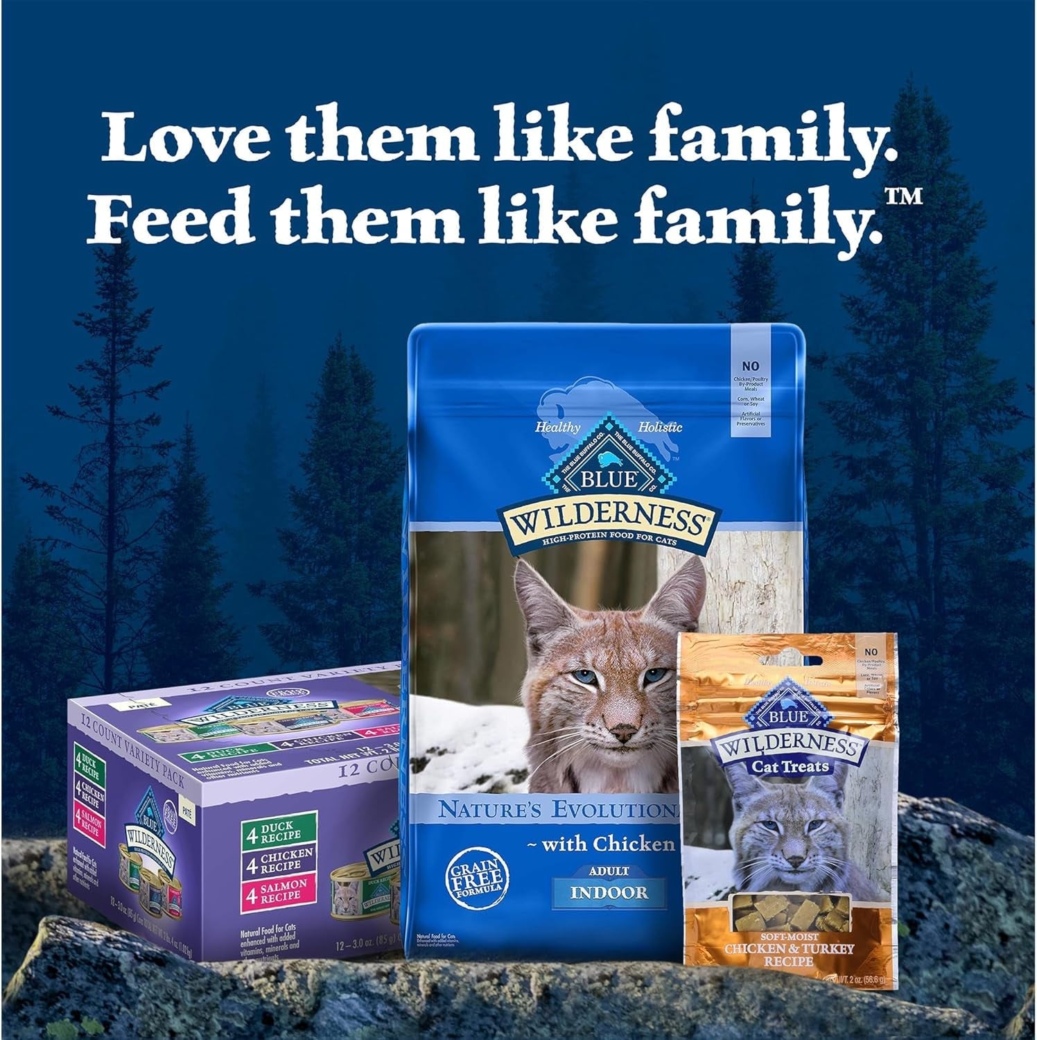 Wilderness Natural Wet Cat Food Paté, High - Protein & Grain - Free Recipe, Chicken, 5.5 - Oz. Cans (24 Count) - PetOhPets